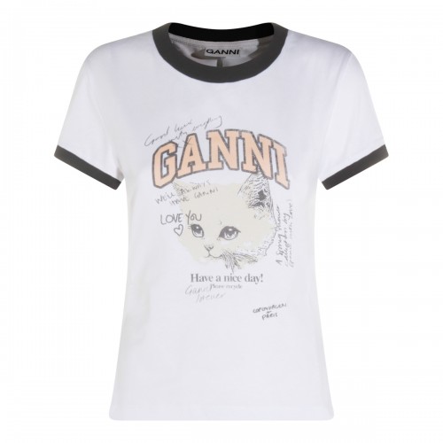WHITE COTTON T-SHIRT