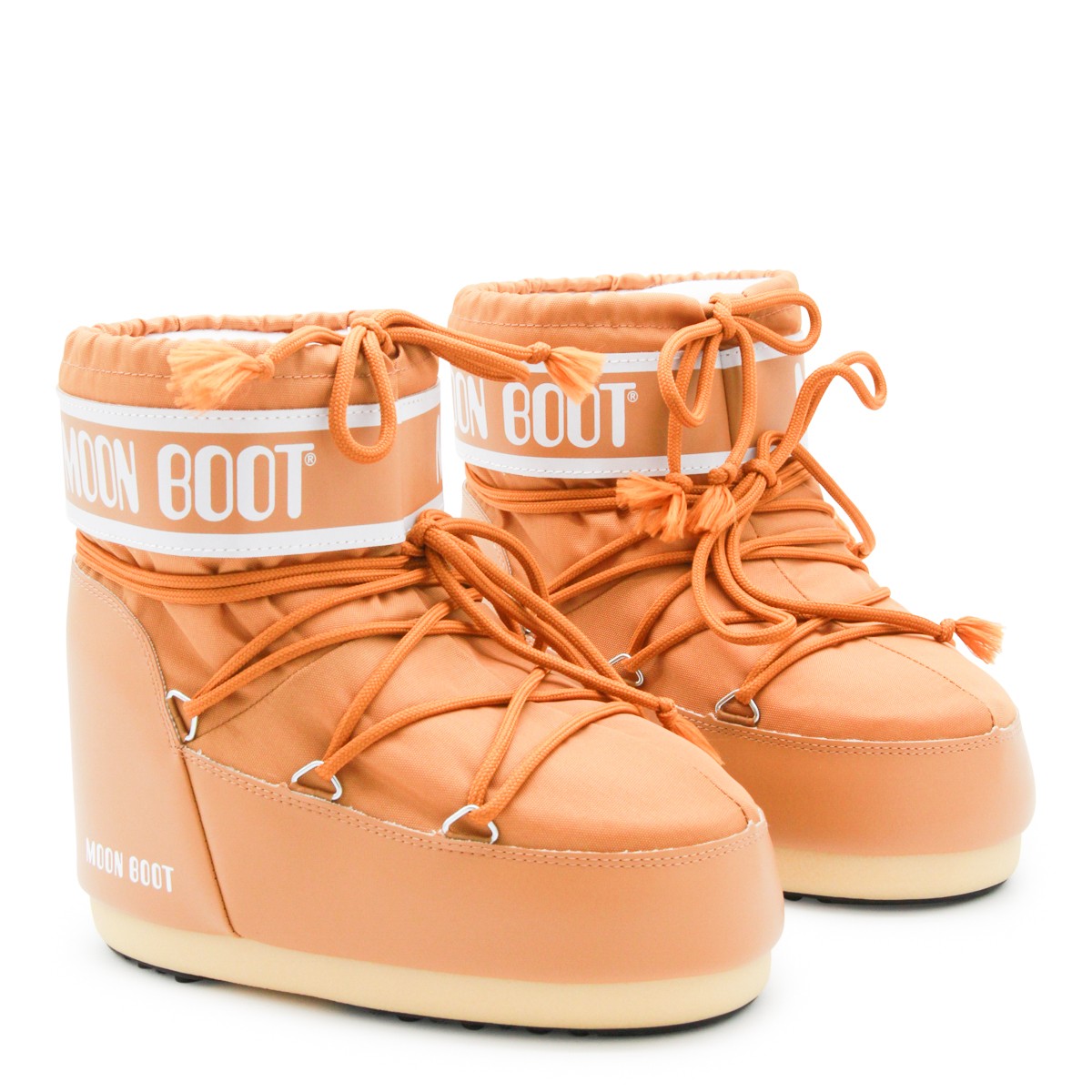 LIGHT ORANGE ICON LOW NYLON BOOTS