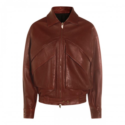 BORDEAUX LEATHER JACKET