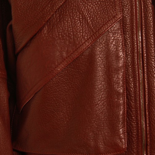 BORDEAUX LEATHER JACKET