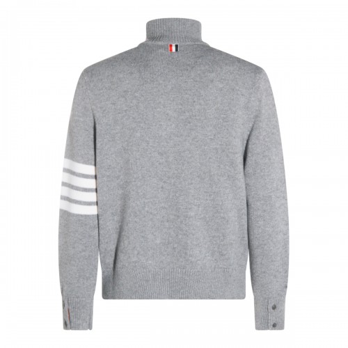 LIGHT GREY WOOL KNITWEAR
