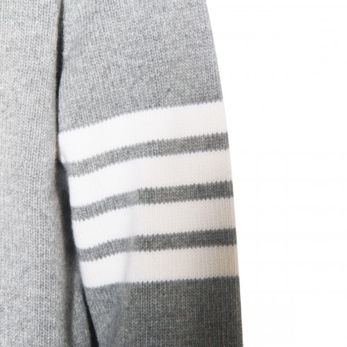 LIGHT GREY WOOL KNITWEAR