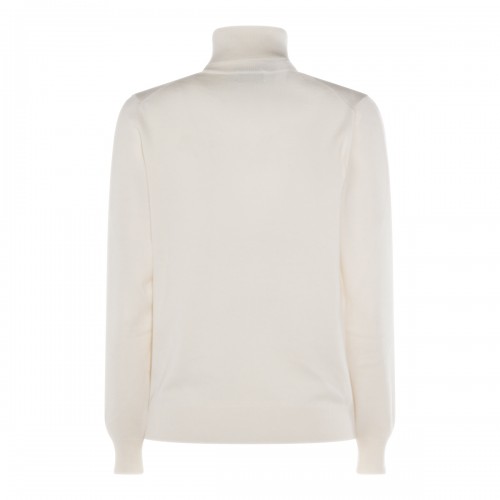 WHITE CASHMERE KNITWEAR