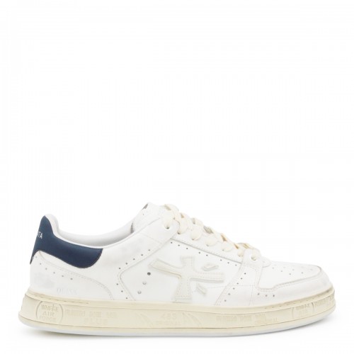 WHITE LEATHER QUINN SNEAKERS