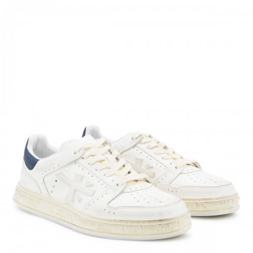 WHITE LEATHER QUINN SNEAKERS 2