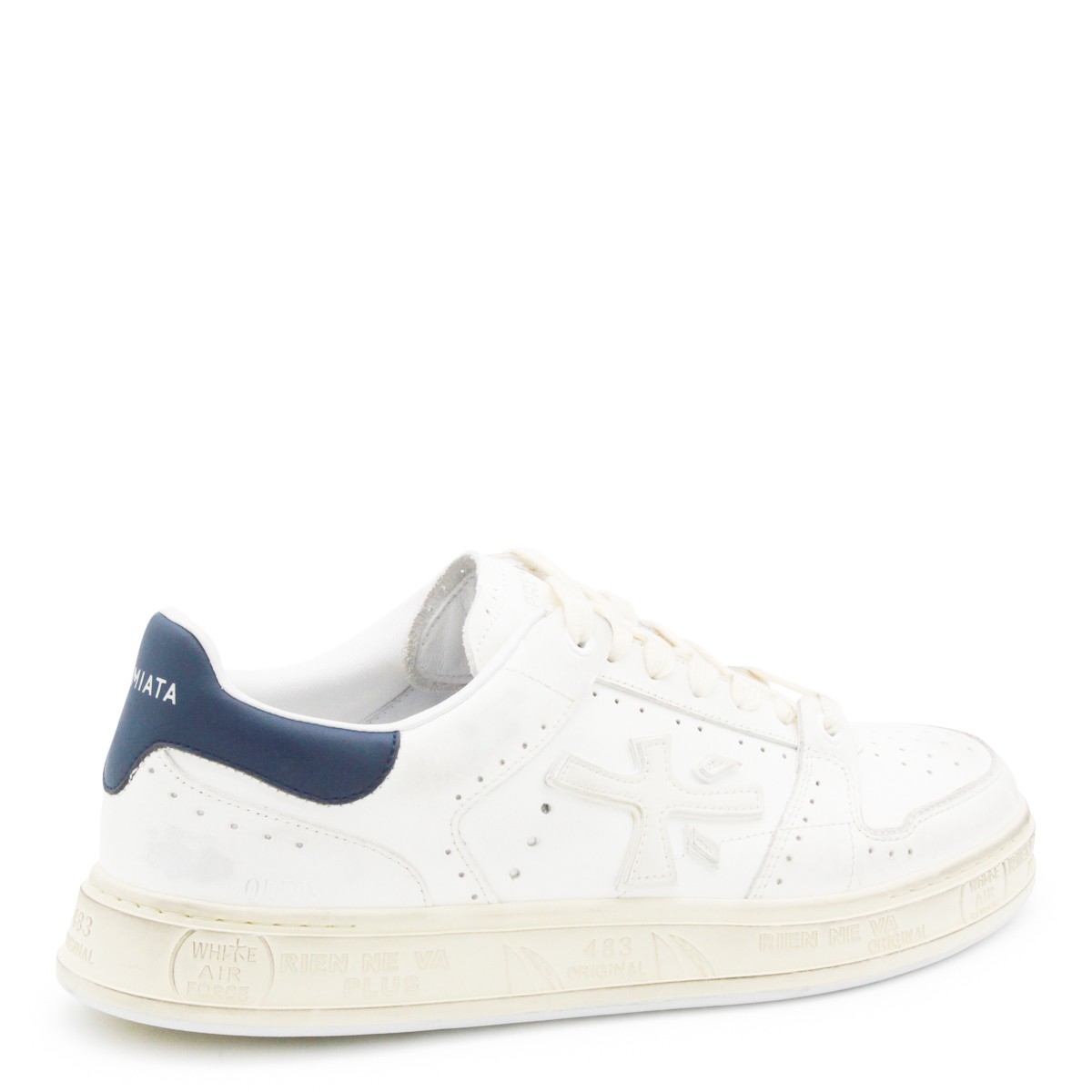 WHITE LEATHER QUINN SNEAKERS