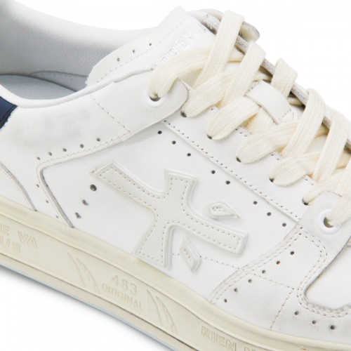 WHITE LEATHER QUINN SNEAKERS