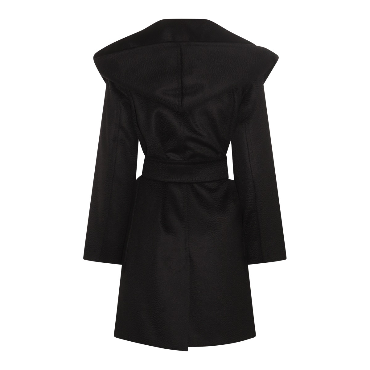 BLACK WOOL RIALTO COAT
