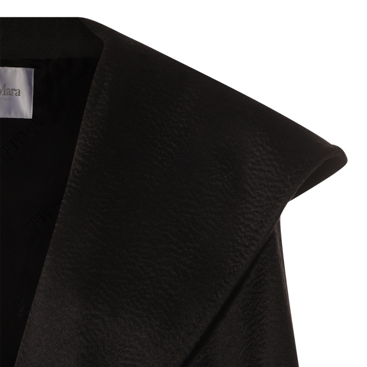 BLACK WOOL RIALTO COAT