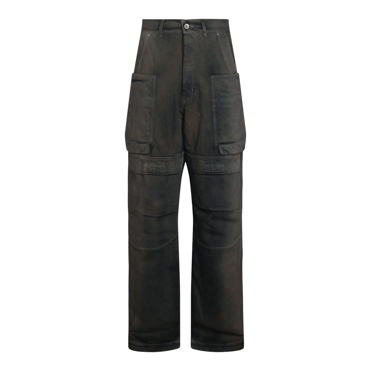 DARK GREY COTTON STEFAN CARGO JEANS