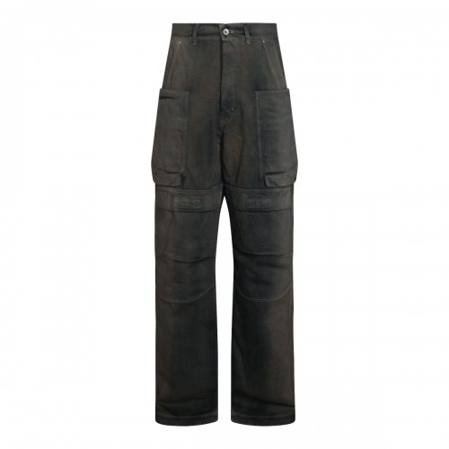 DARK GREY COTTON STEFAN CARGO JEANS