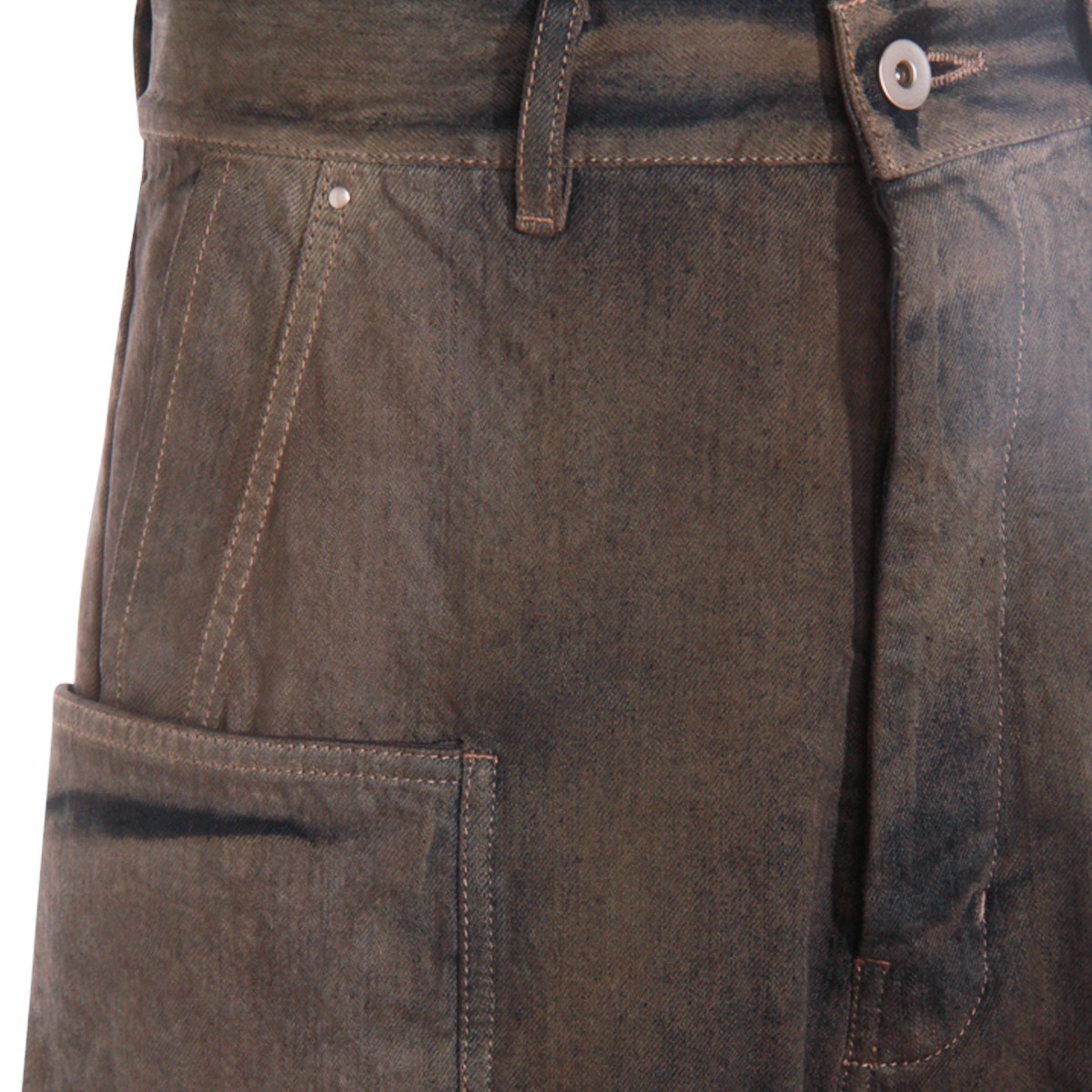 DARK GREY COTTON STEFAN CARGO JEANS