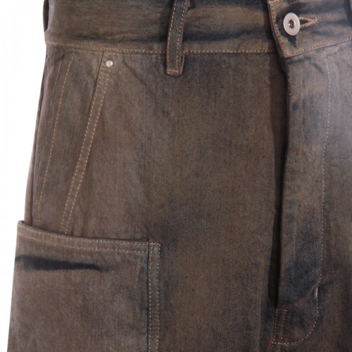 DARK GREY COTTON STEFAN CARGO JEANS