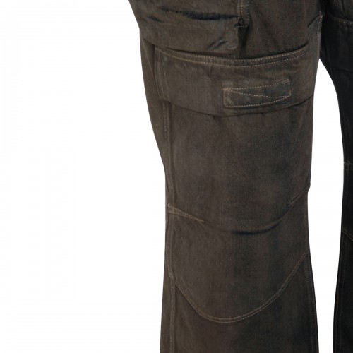 DARK GREY COTTON STEFAN CARGO JEANS