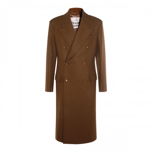 BROWN WOOL COAT