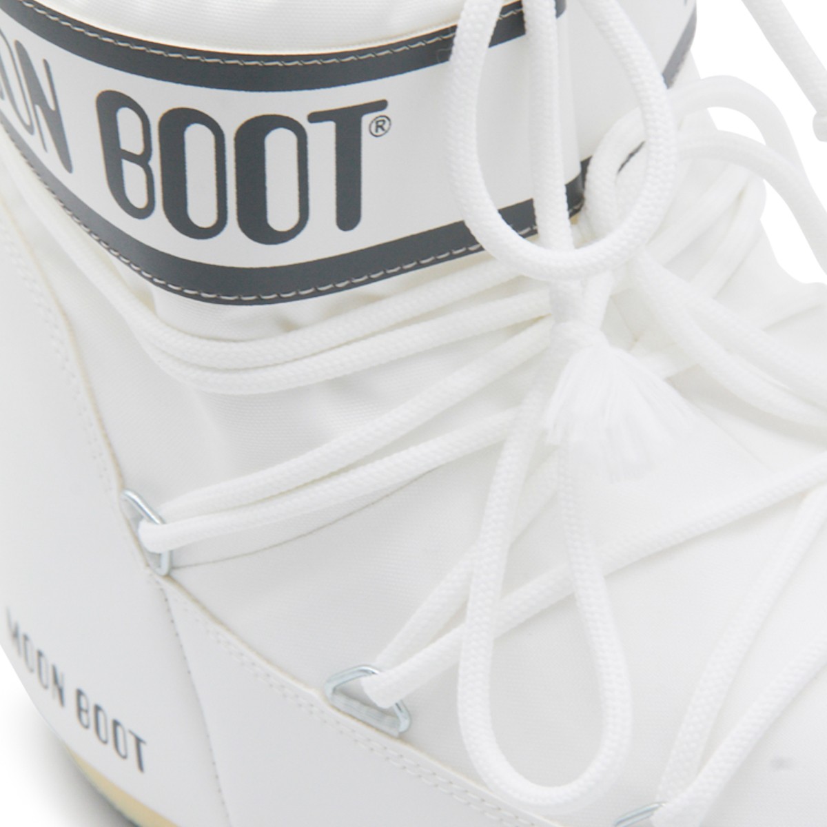 WHITE ICON LOW NYLON BOOTS