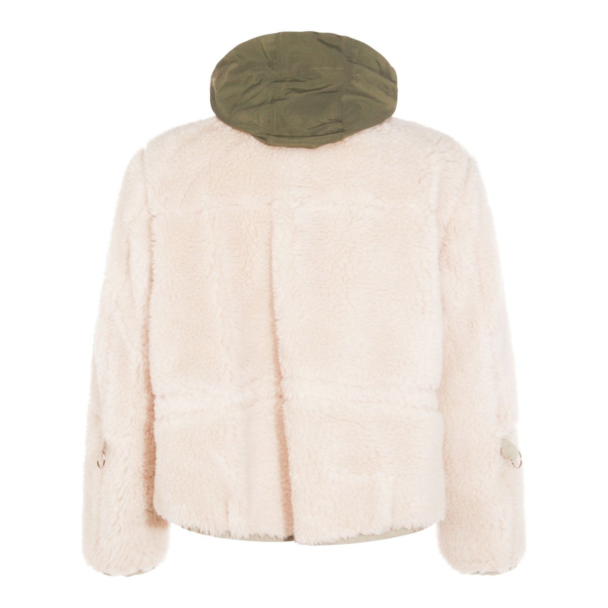 CREAM AND GREEN CASUAL JACKET