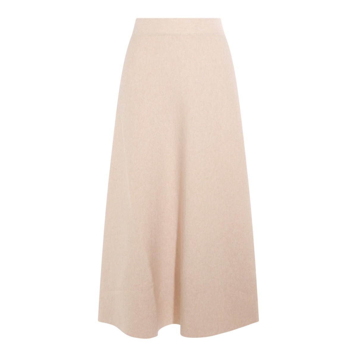 BEIGE WOOL GIBERNA SKIRT