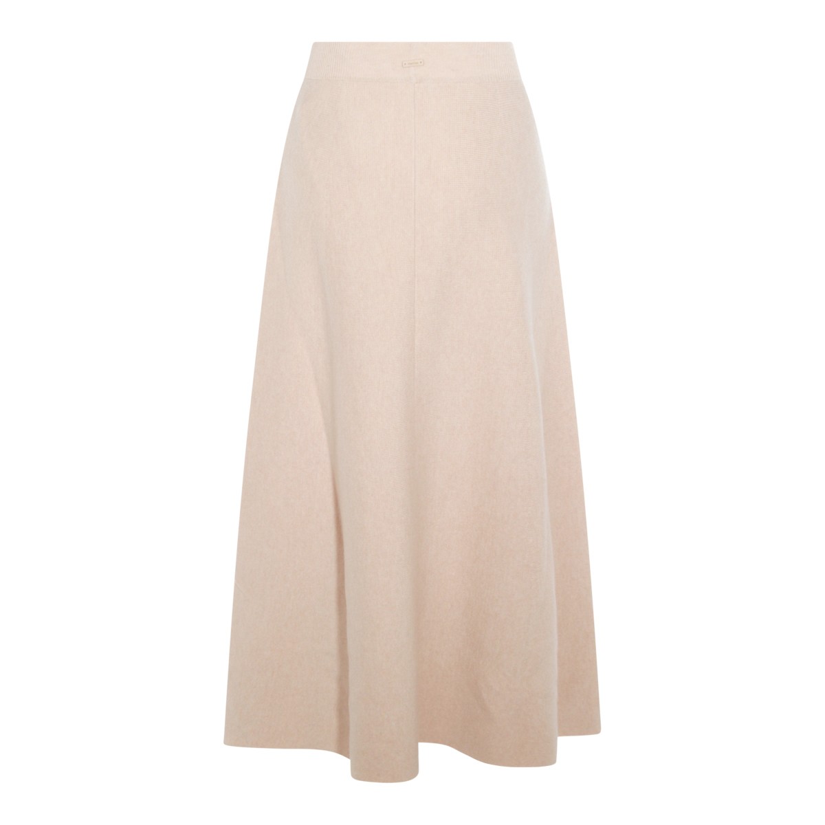 BEIGE WOOL GIBERNA SKIRT