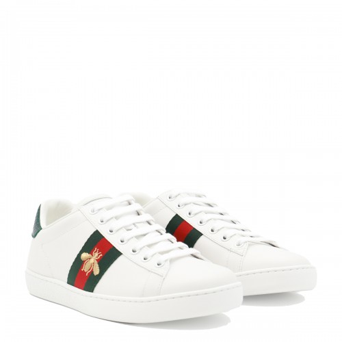 WHITE LEATHER SNEAKERS