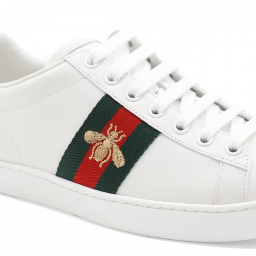 WHITE LEATHER SNEAKERS