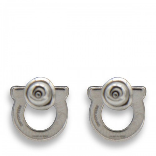 SILVER METAL EARRINGS