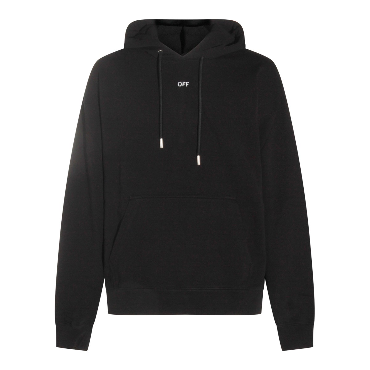 BLACK COTTON SWEATSHIRT