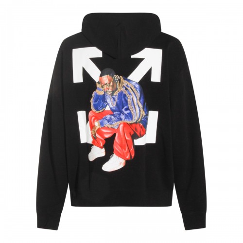 BLACK COTTON SWEATSHIRT