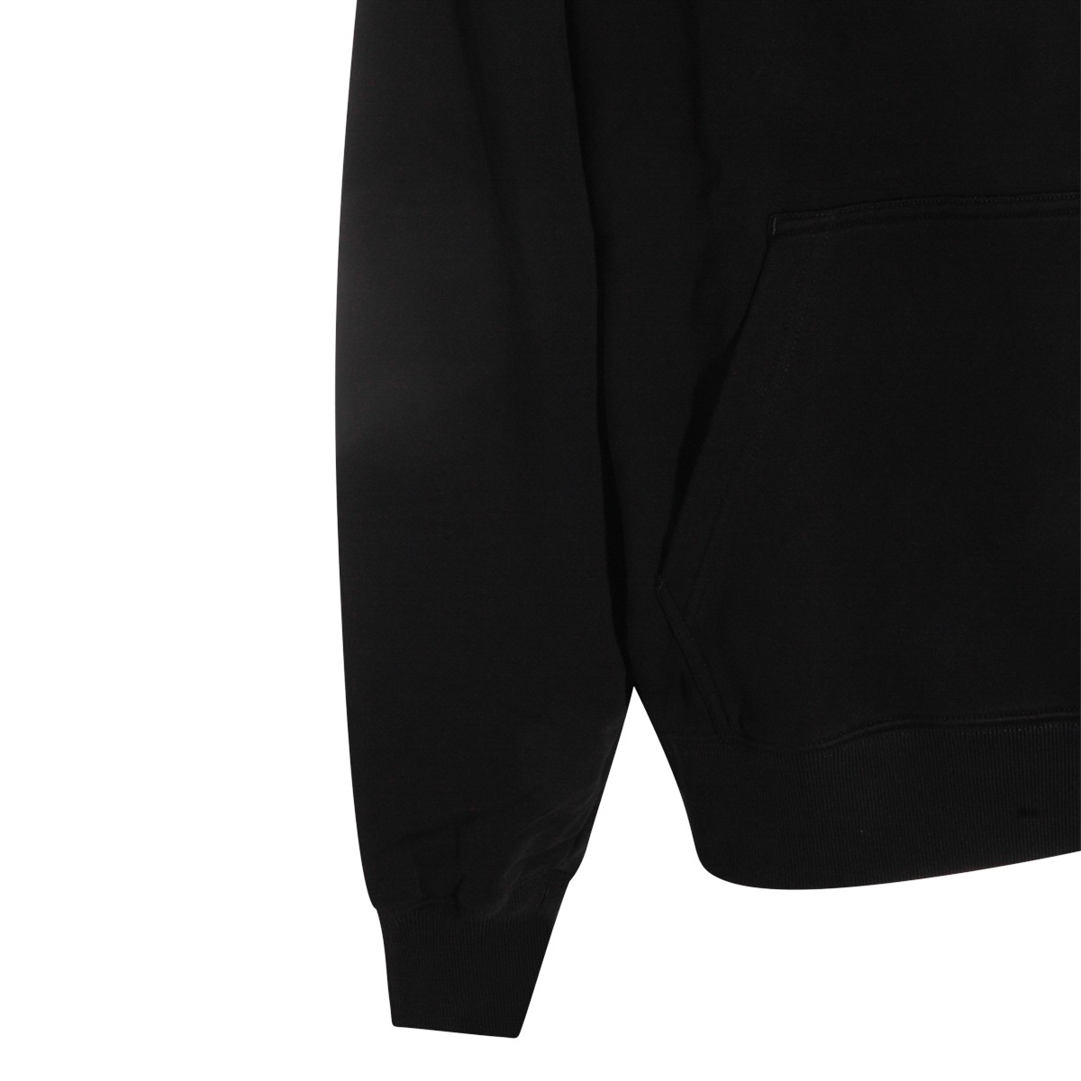BLACK COTTON SWEATSHIRT