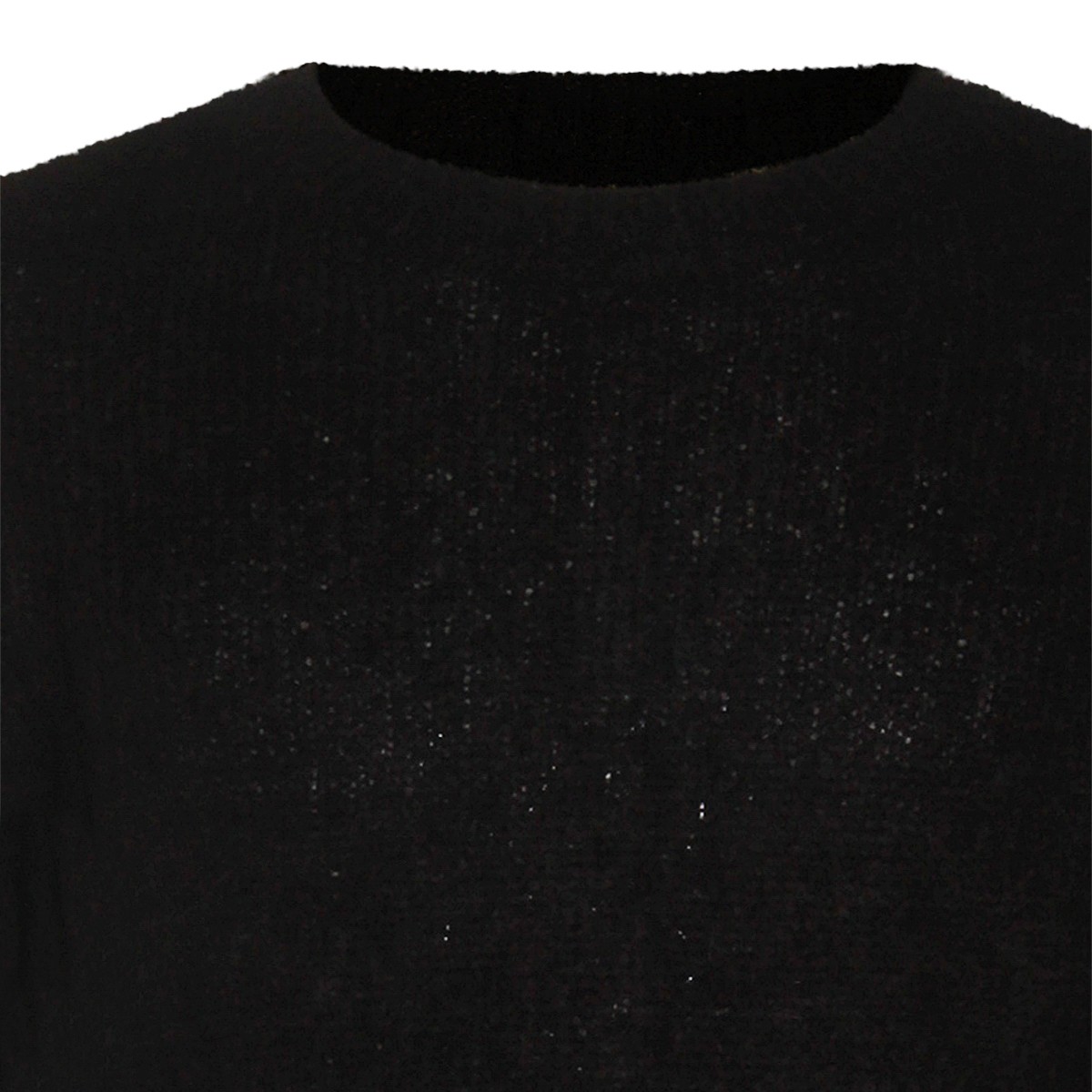 BLACK WOOL KNITWEAR