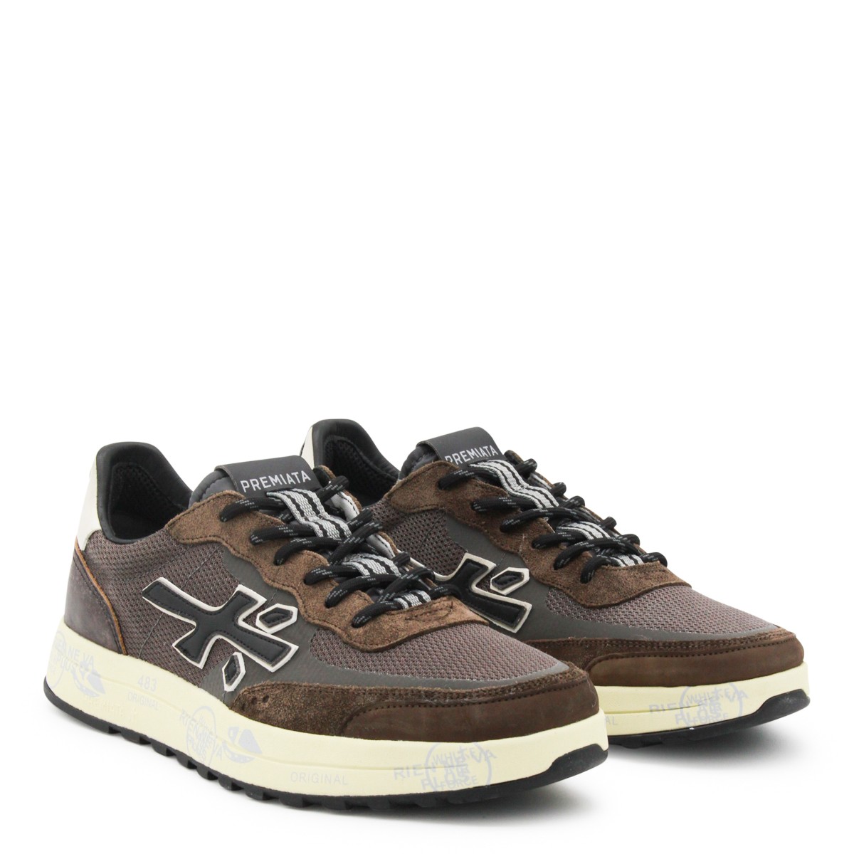 BROWN LEATHER NOUS SNEAKERS