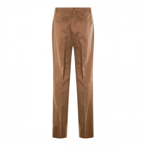 BROWN COTTON CARBONE PANTS