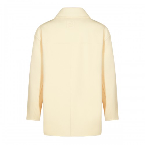 YELLOW WOOL COAT