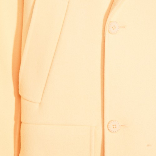 YELLOW WOOL COAT