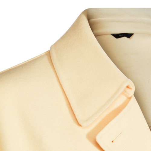 YELLOW WOOL COAT