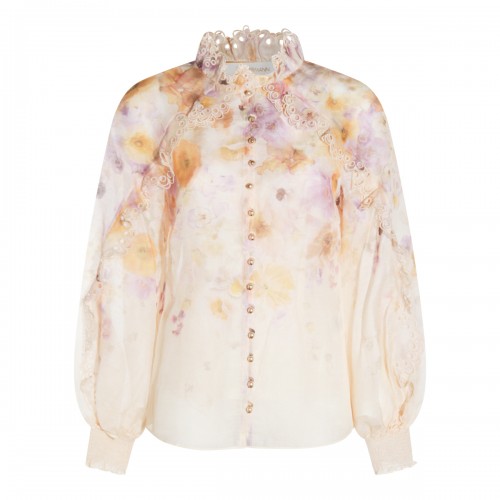 MULTICOLOR LINEN TOP