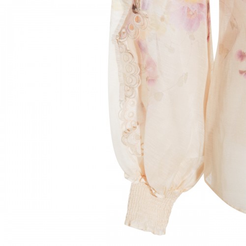 MULTICOLOR LINEN TOP