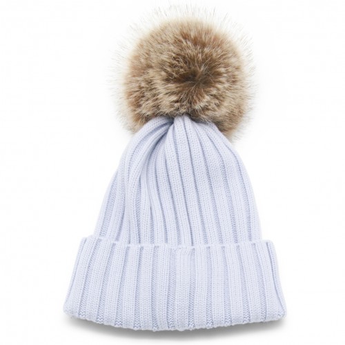 LIGHT BLUE WOOL HAT