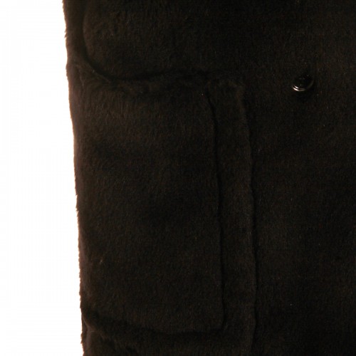 BLACK LEATHER BORMIDA1234 COAT