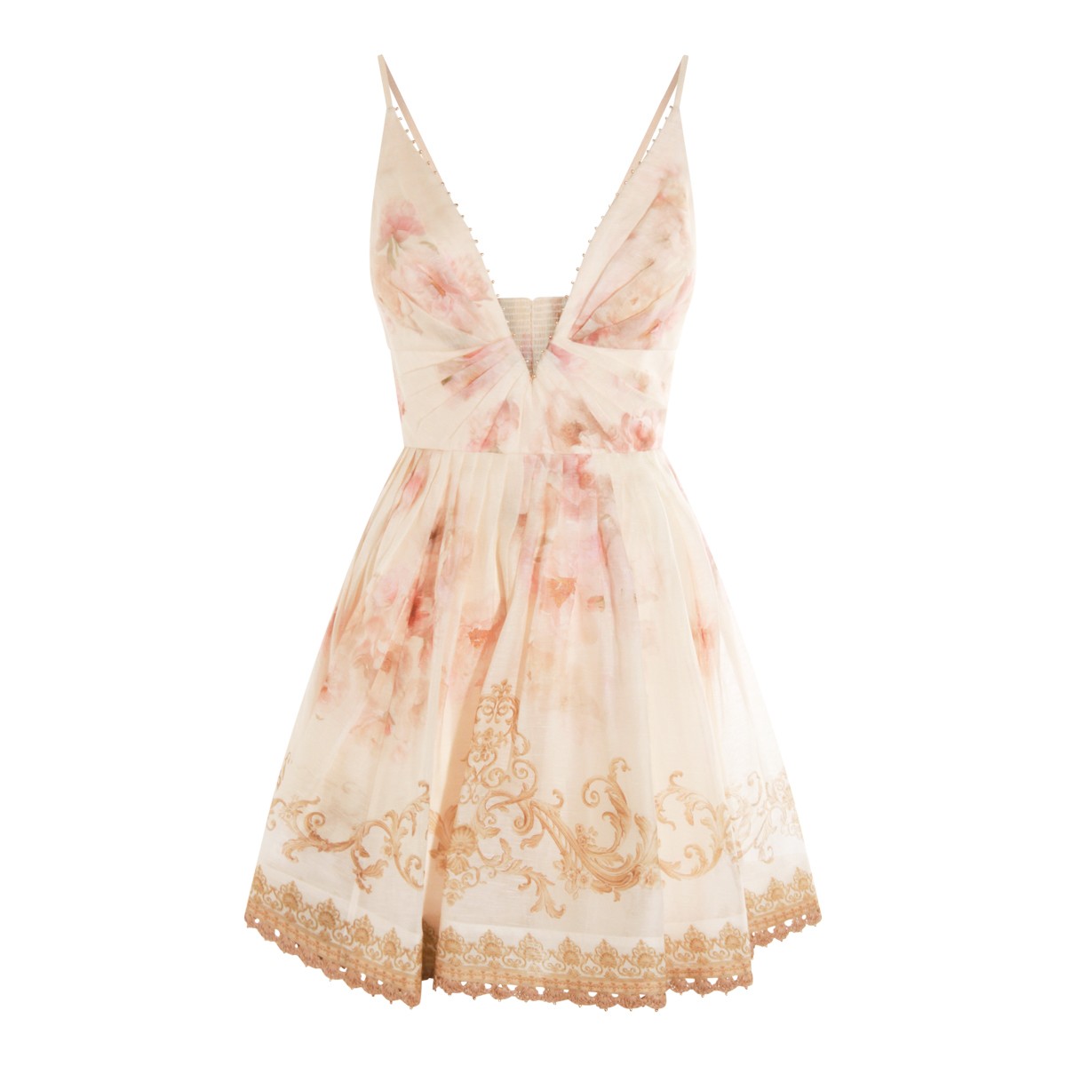 CREAM LINEN DRESS