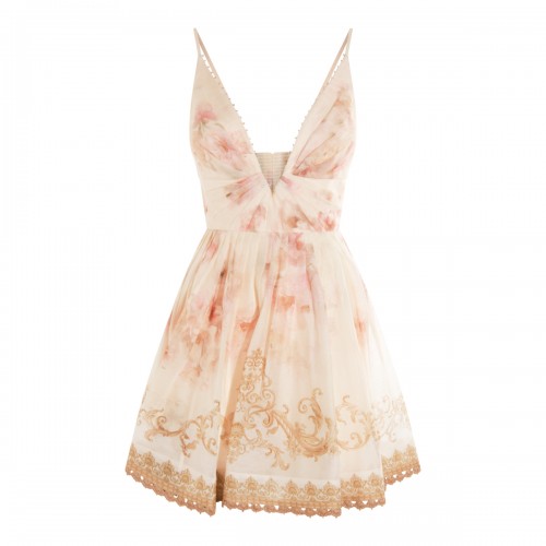 CREAM LINEN DRESS
