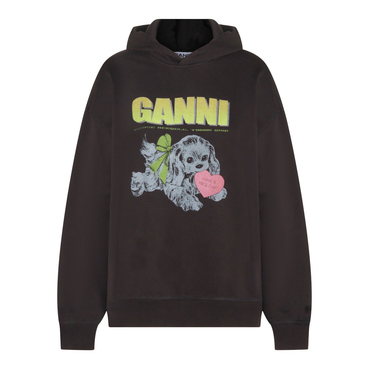 BLACK COTTON SWEATSHIRT