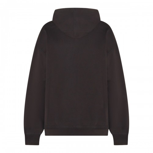 BLACK COTTON SWEATSHIRT