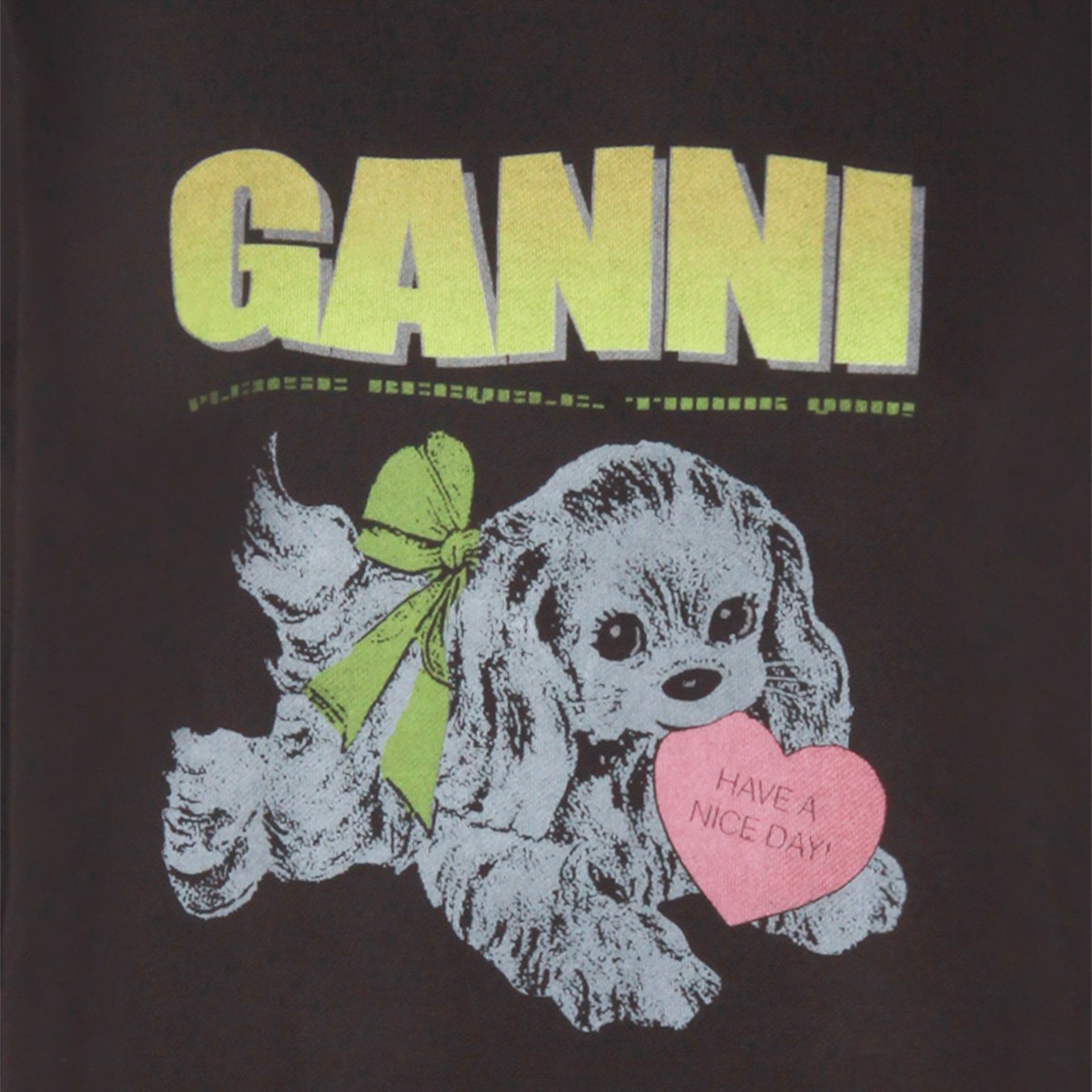 BLACK COTTON SWEATSHIRT