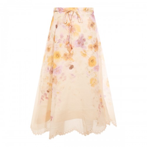 MULTICOLOR LINEN SKIRT