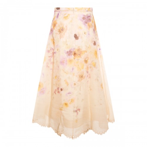 MULTICOLOR LINEN SKIRT