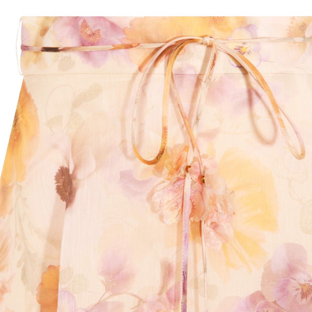 MULTICOLOR LINEN SKIRT