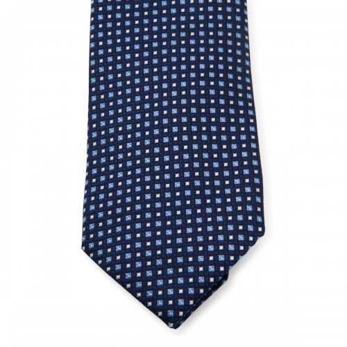 NAVY SILK TIE