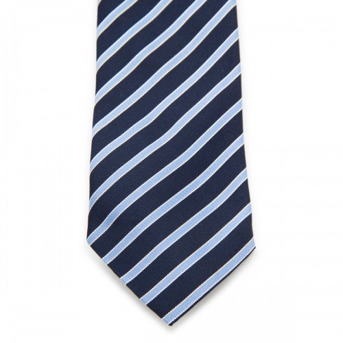 NAVY SILK TIE 2