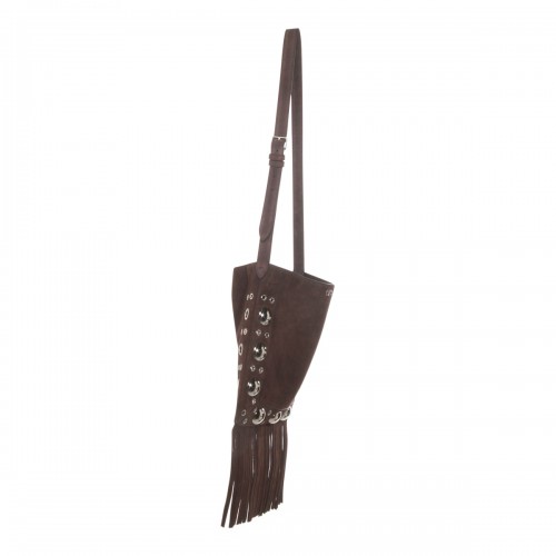 BROWN LEATHER CROSSBODY BAG 2